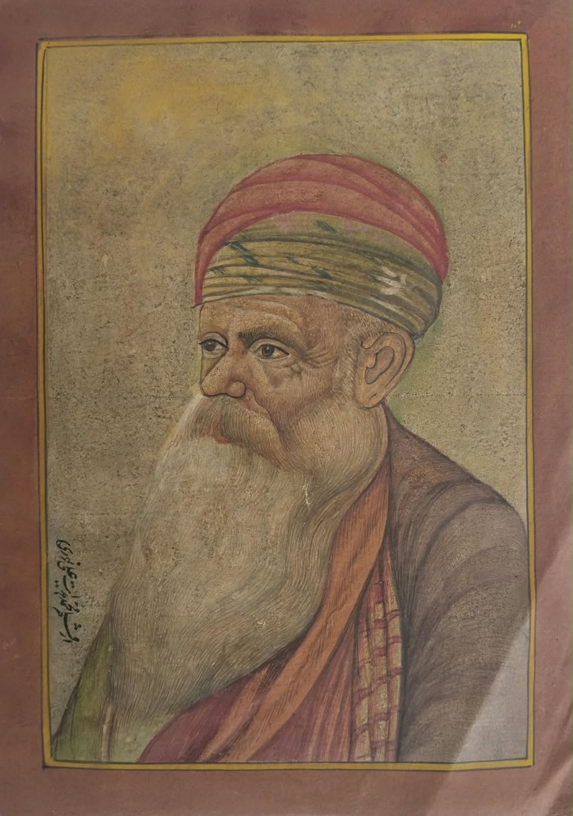 Mughal miniature painting depiction of Mahraja Ranji Singh